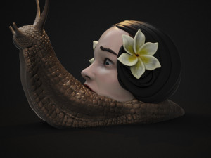 horror snail 3d print model 3D Принт Модель