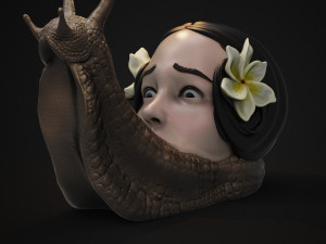 horror snail 3d print model 3D Принт Модель