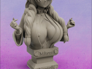 Mitsuri Kanroji from Kimetsu no Yaiba 3D print model Modello di stampa 3D