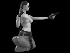Lara Croft Tomb Raider fanart 3D print model 3D Print Model
