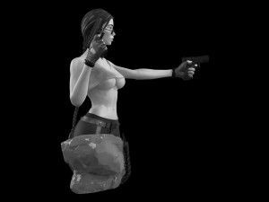 Lara Croft Tomb Raider fanart 3D print model 3D Print Model