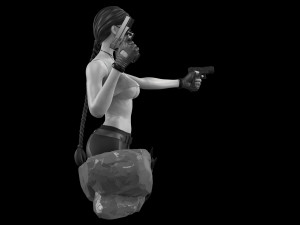 Lara Croft Tomb Raider fanart 3D print model 3D Print Model