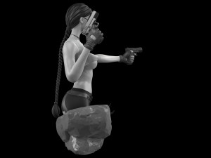 Lara Croft Tomb Raider fanart 3D print model 3D Print Model