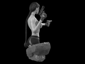 Lara Croft Tomb Raider fanart 3D print model 3D Print Model