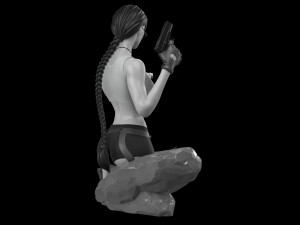 Lara Croft Tomb Raider fanart 3D print model 3D Print Model