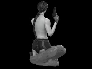 Lara Croft Tomb Raider fanart 3D print model 3D Print Model