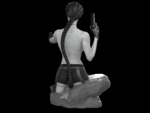 Lara Croft Tomb Raider fanart 3D print model 3D Print Model