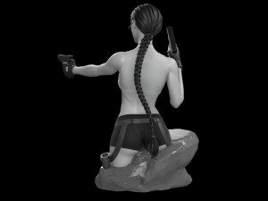 Lara Croft Tomb Raider fanart 3D print model 3D Print Model