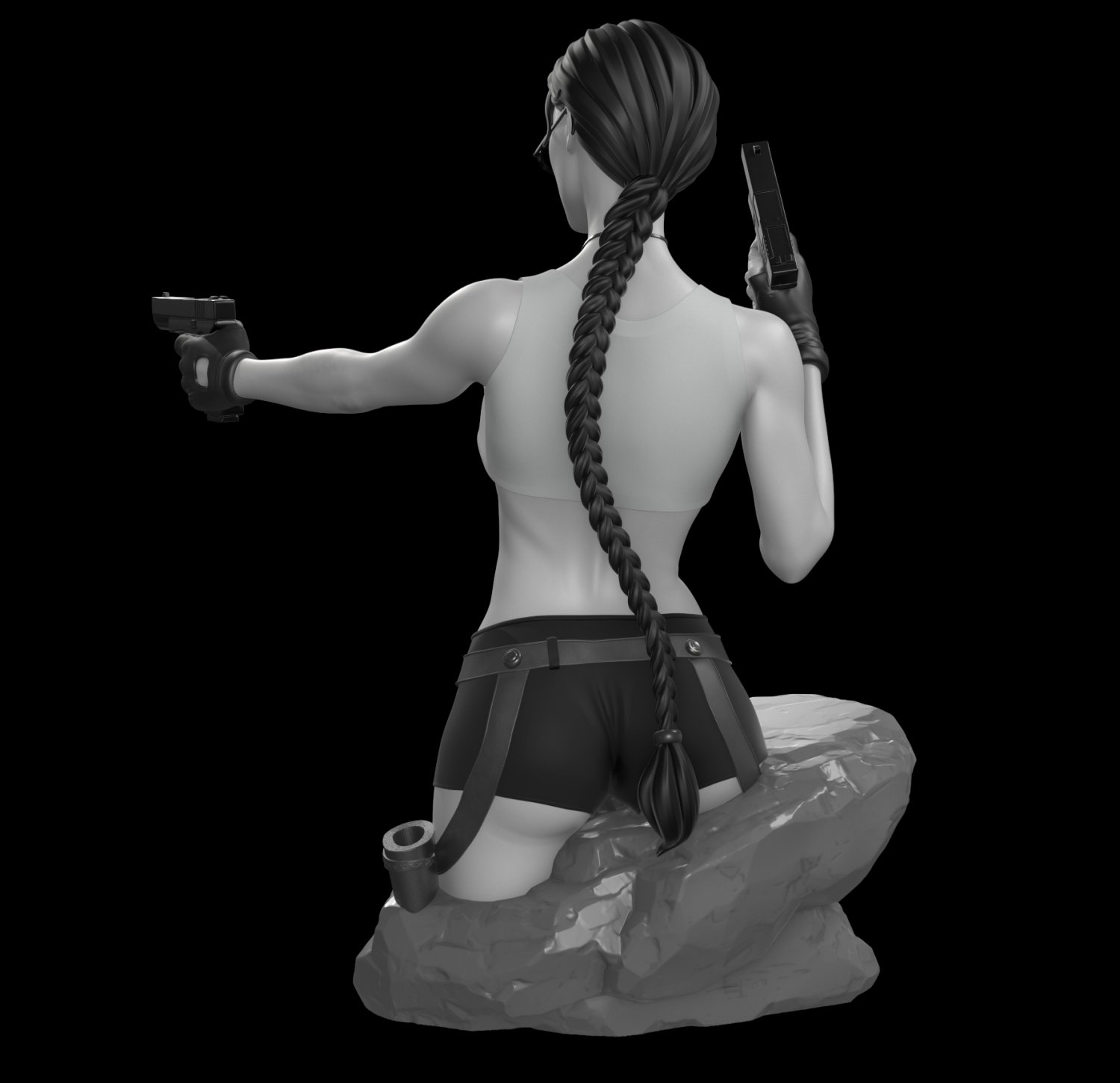 Lara Croft Tomb Raider fanart 3D print model 3D Print Models. 