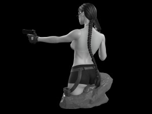 Lara Croft Tomb Raider fanart 3D print model 3D Print Model