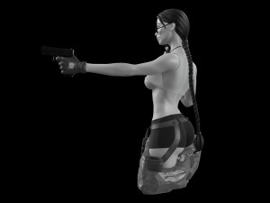 Lara Croft Tomb Raider fanart 3D print model 3D Print Model