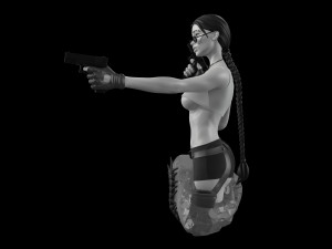Lara Croft Tomb Raider fanart 3D print model 3D Print Model