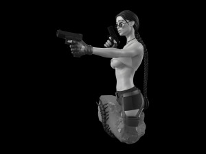 Lara Croft Tomb Raider fanart 3D print model 3D Print Model