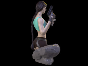 Lara Croft Tomb Raider fanart 3D print model 3D Print Model