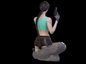 Lara Croft Tomb Raider fanart 3D print model 3D Print Model