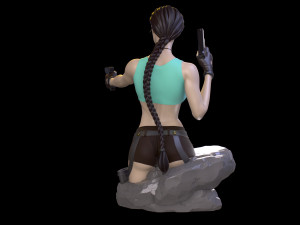 Lara Croft Tomb Raider fanart 3D print model 3D Print Model