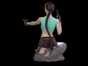 Lara Croft Tomb Raider fanart 3D print model 3D Print Model