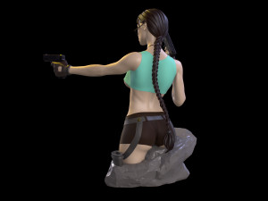 Lara Croft Tomb Raider fanart 3D print model 3D Print Model