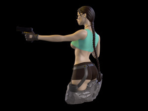 Lara Croft Tomb Raider fanart 3D print model 3D Print Model