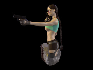 Lara Croft Tomb Raider fanart 3D print model 3D Print Model