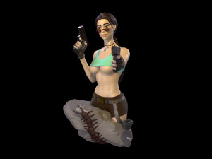 Lara Croft Tomb Raider fanart 3D print model 3D Print Model