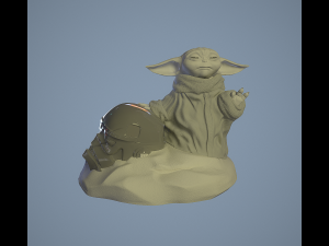 GROGU - Baby Yoda 3D-Druckmodell