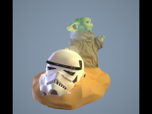 GROGU - Baby Yoda 3D-Druckmodell