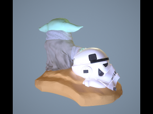 GROGU - Baby Yoda 3D-Druckmodell