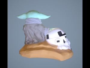GROGU - Baby Yoda 3D-Druckmodell