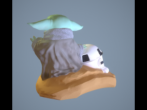 GROGU - Baby Yoda 3D-Druckmodell