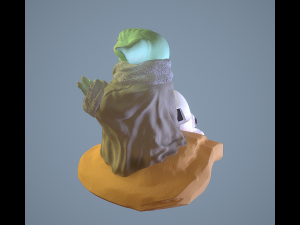 GROGU - Baby Yoda 3D-Druckmodell