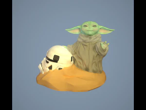 GROGU - Baby Yoda 3D Print Model