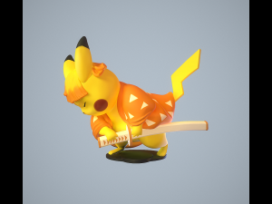 Zenitsu Pikachu Model do druku 3D
