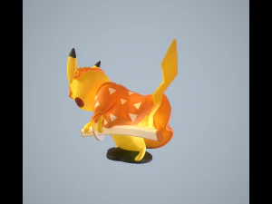 Zenitsu Pikachu 3D Print Model