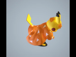 Zenitsu Pikachu 3D Print Model
