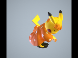 Zenitsu Pikachu Model do druku 3D