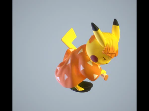 Zenitsu Pikachu 3D Print Model