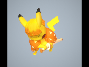 Zenitsu Pikachu Model do druku 3D