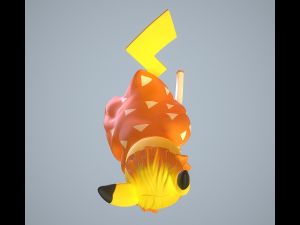 Zenitsu Pikachu Model do druku 3D