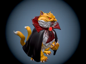 Vampire cat 3D Print Model