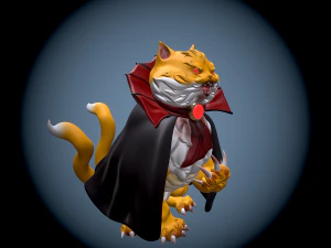 Vampire cat 3D Print Model