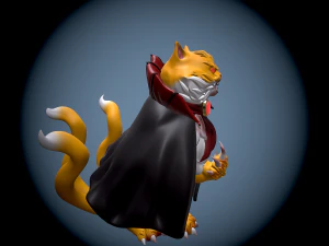Vampire cat 3D Print Model