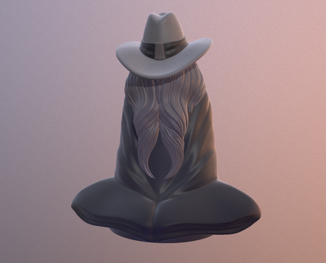 Old mage 3D print model 3D 打印模型 .c4d .max .obj .3ds .fbx .stl .blend 