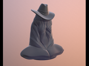 Old mage 3D print model 3D 打印模型