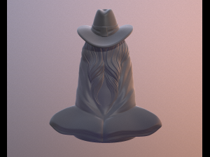 Old mage 3D print model 3D 打印模型