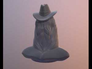 Old mage 3D print model 3D 打印模型