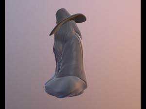 Old mage 3D print model 3D 打印模型