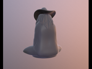 Old mage 3D print model 3D 打印模型