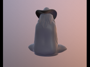 Old mage 3D print model 3D 打印模型