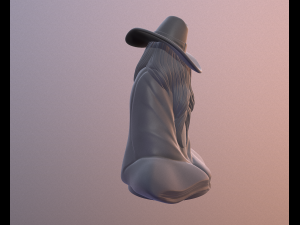 Old mage 3D print model 3D 打印模型